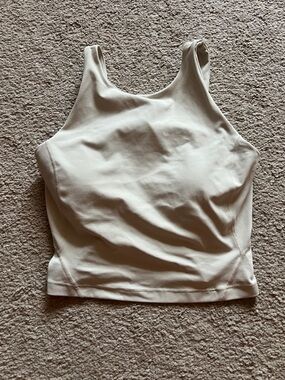 lululemon athletica Cream High-Neck Tank
